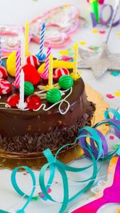 Happy Birthday Cake With Candies happy birthday wallpaper