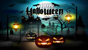 Happy Halloween Gate Pumpkins halloween wallpaper