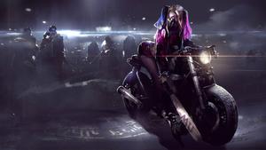 Harley Quinn 4K Bike 4k bike wallpaper