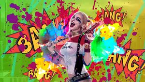 Harley Quinn Colorful Desktop Background harley quinn wallpaper