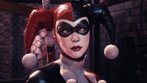 Harley Quinn's iconic clown look. harley quinn wallpaper
