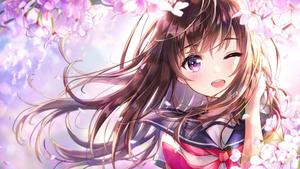 Harumi Fujiwara Cute Anime Girl PFP Wallpaper