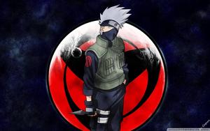 Hatake Kakashi with the iconic Mangekyo Sharingan Wallpaper