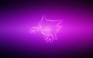 Haunter Pokemon in a Mysterious, Purple Haze pokemon wallpaper