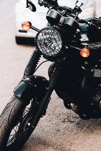 HD Black Motorcycle Close-up motorcycle wallpaper