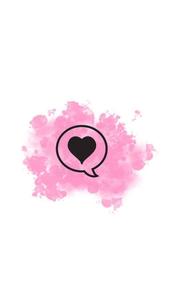 Heart Message Pink Instagram Profile instagram profile wallpaper
