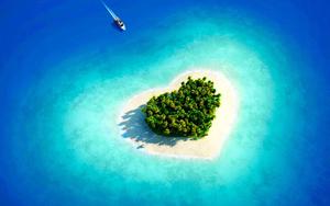Heart Summer Island summer wallpaper