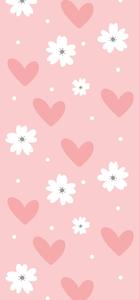 Hearts And Flowers Girly iPhone girly iphone wallpaper