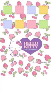 Hello Kitty Kawaii Fruit Pattern sanrio wallpaper