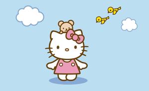 Hello Kitty Laptop Birds And Clouds hello kitty laptop wallpaper