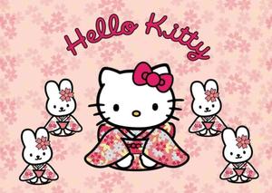 Hello Kitty Laptop With Kimono Bunnies hello kitty laptop wallpaper
