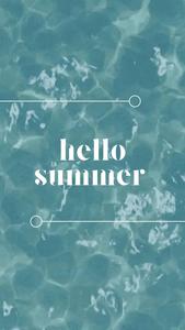 Hello Summer iPhone Blue summer iphone wallpaper