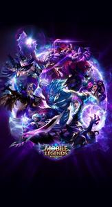 Heroes Poster With Mobile Legends Logo mobile legends logo wallpaper