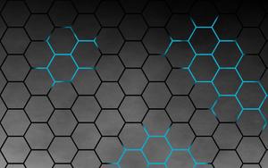 Hexagonal Pattern with Cool Colors cool wallpaper