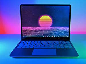 High-end laptop with striking design to enhance your computing and aesthetic experience Wallpaper
