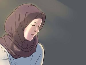 Hijab Cartoon Grey Background hijab cartoon wallpaper