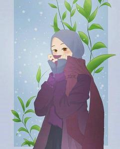 Hijab Cartoon Shy Girl hijab cartoon wallpaper