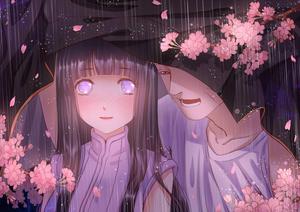 Hinata And Naruto In Rain hinata wallpaper
