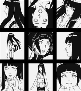 Hinata Hyuga Expressions Collage hinata wallpaper