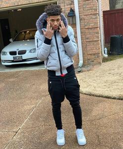 Hip-hop artist Nle Choppa posing for a candid shot nle choppa wallpaper