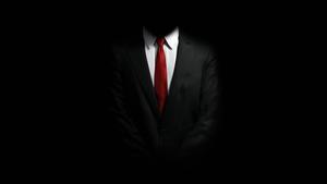 Hitman in a Black Minimalist Style 1080p wallpaper