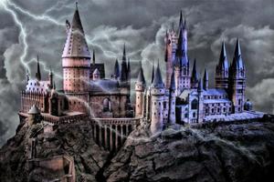 Hogwarts Castle at Night hogwarts wallpaper