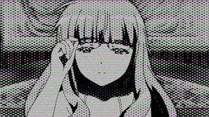 Hololive English Mori Calliope Black And White PFP black and white pfp wallpaper