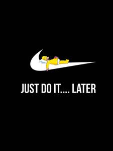 Homer Simpson encourages us to choose Nike! funny wallpaper