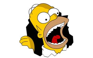 Homer Simpson Screaming simpsons wallpaper