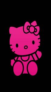 Hot Pink And Black Hello Kitty black hello kitty wallpaper