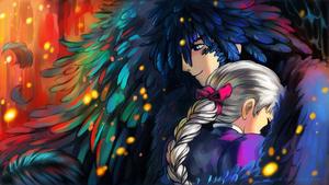 Howl & Sophie from Studio Ghibli's "Howl's Moving Castle" studio ghibli wallpaper