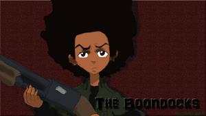 Huey Freeman Holding a Shotgun in The Boondocks boondocks wallpaper