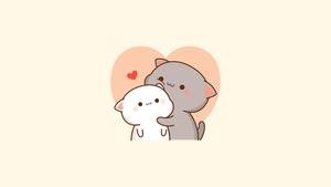 Hugging Cute Cat PFP cute cat pfp wallpaper