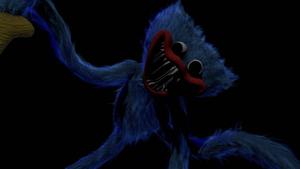 Huggy Wuggy Against Black Background huggy wuggy wallpaper