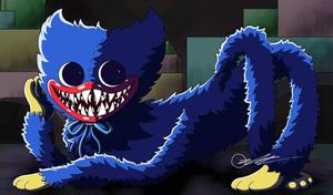 Huggy Wuggy Laying Seductively huggy wuggy wallpaper