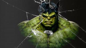 Hulk Cracked Screen cracked screen wallpaper