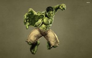 Hulk On Green Background hulk wallpaper