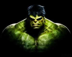 Hulk stands in front of a gold and blue background. hulk wallpaper