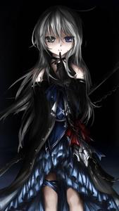 Hush Gesture Cute Anime Girl iPhone cute anime girl iphone wallpaper