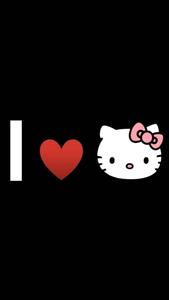 I Love Black Hello Kitty black hello kitty wallpaper