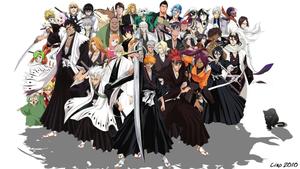 Ichigo and the gang ready for action! bleach wallpaper