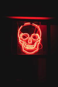 Illuminate Your World with a Neon Skull skull wallpaper