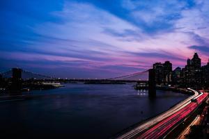 Illuminated City Streets of New York new york city wallpaper
