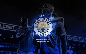 Illuminating Success - Manchester City Neon Logo manchester city wallpaper