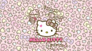 Image A Colourful Personal Computer decorated with Adorable Hello Kitty Stickers hello kitty pc wallpaper
