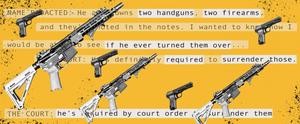Image "A Military-Grade Assault Rifle On Display" gun wallpaper