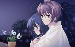 Image Aesthetic Anime Couple Sharing a Sweet Moment aesthetic couple anime wallpaper
