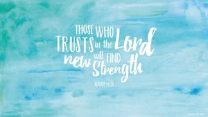 Image Isaiah 40:31 - Seek Strength from the Lord bible verse wallpaper