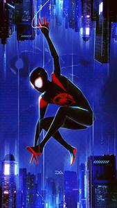 Image Miles Morales showcasing his superpower abilities miles morales wallpaper