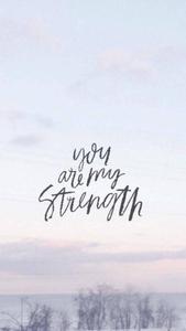 Image "My Strength Comes From the Lord" bible verse wallpaper